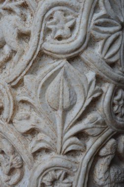 Monreale Palermo Sicilya İtalya mermer bas Rölyef 