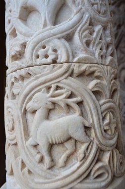 Monreale Palermo Sicilya İtalya mermer bas Rölyef 