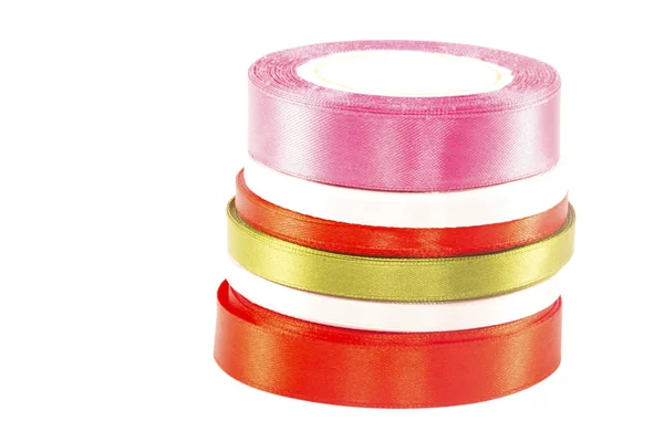 Ribbon rolls isolated — Stock Photo, Image