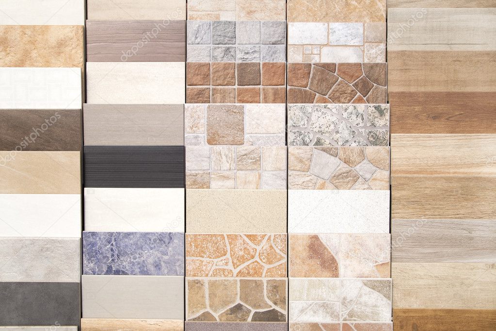 Various ceramic tiles