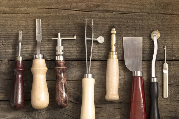 Leather craft tools — Stock Photo, Image