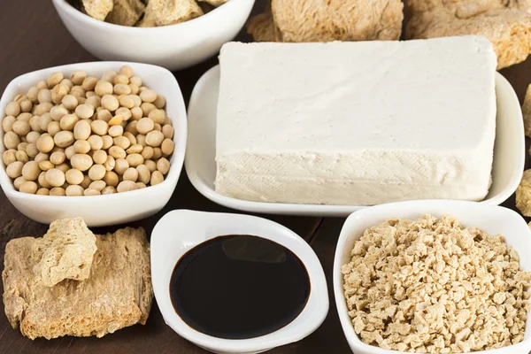 çeşitli soya ürünleri
