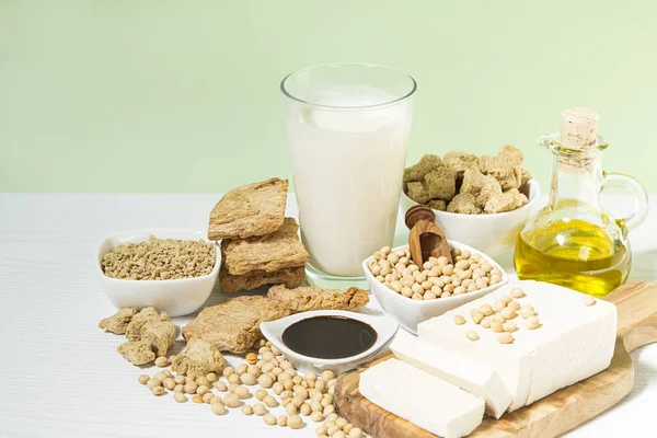 Various soy products — Stock Photo, Image