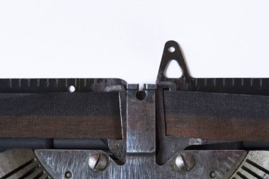 Daktilo kağıt beyaz bir levha ile