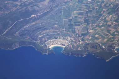 Yukarıdan kıyı şeridi