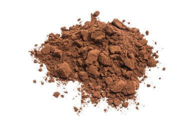 beyaz üzerine kakao tozu