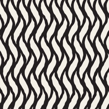 Dikey dalgalı çizgiler desen vektör Dikişsiz el çekilmiş