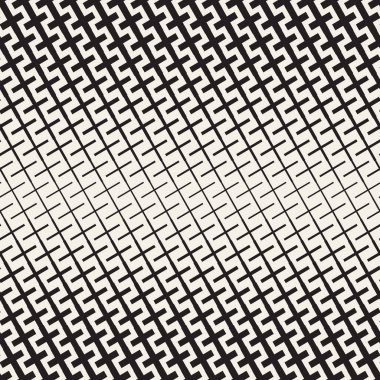 Şekilleri noktalı resim kafes çapraz. Vektör sorunsuz siyah-beyaz desen.