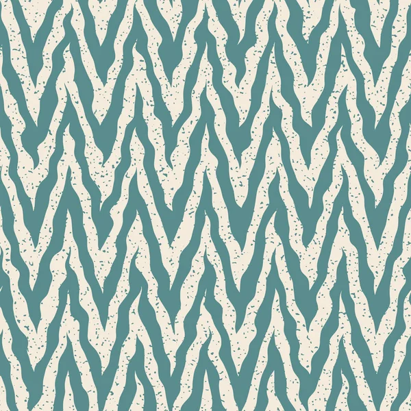 Vettore senza cuciture disegnato a mano Zig Zag Linee Grunge Retro Pattern — Vettoriale Stock