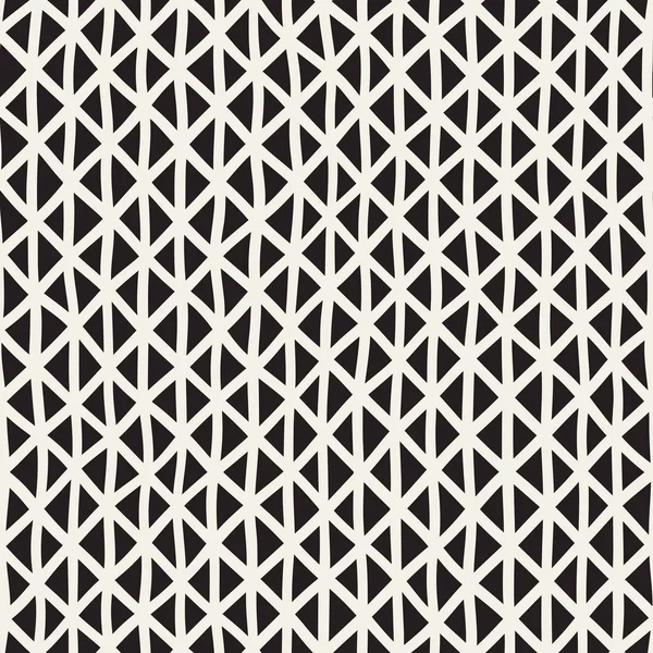 手線の格子。黒と白のシームレスなパターン ベクトル. — ストックベクタ