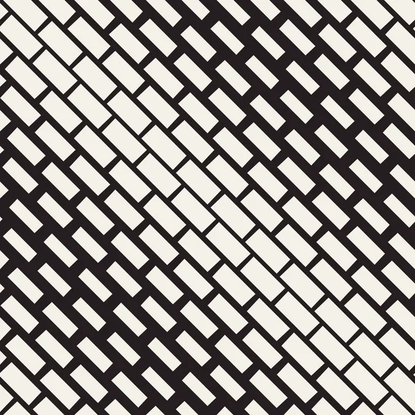 Treillis mosaïque dégradé demi-teinte. Modèle noir et blanc sans couture vectoriel . — Image vectorielle