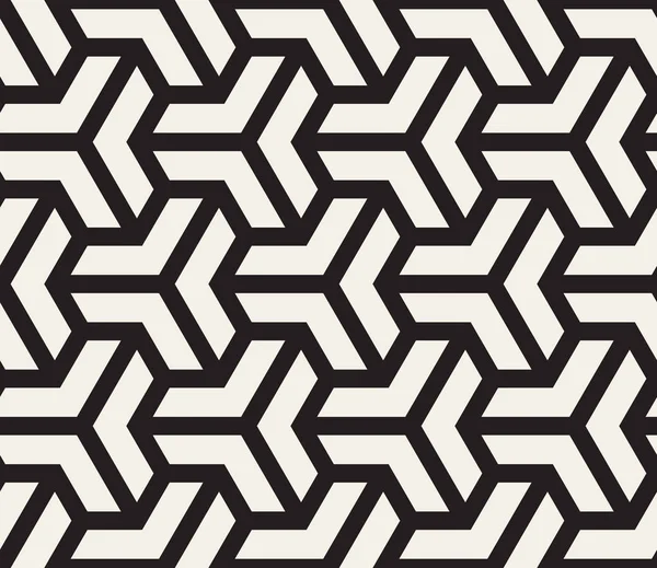 Вектор Безшовний чорно білий геометричний візерунок сітки — стоковий вектор