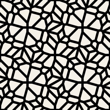 Vektör sorunsuz siyah ve beyaz çiçek dantel çizgi döşeme deseni