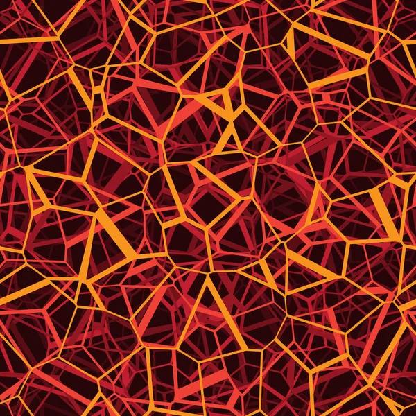 Vektör Neural ağ bağlı katmanı kılavuz çizgileri kırmızı turuncu Seamless Modeli — Stok Vektör