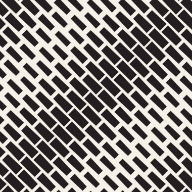 Yarı ton degrade mozaik kafes. Vektör sorunsuz siyah-beyaz desen.