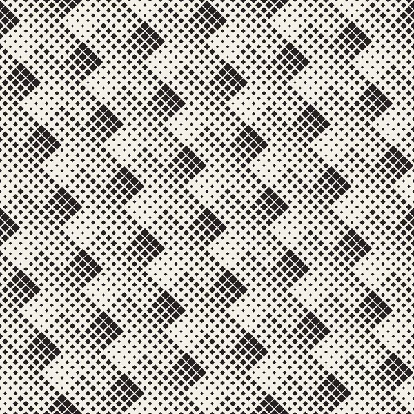 Vektor nahtlose schwarz-weiße abstrakte geometrische rechteckige Kreuzkachelmuster — Stockvektor