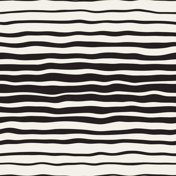 Dalgalı dalgalanma elle çizilmiş Degrade çizgiler. Vektör sorunsuz siyah-beyaz desen.