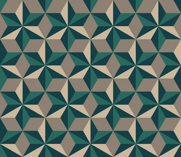Patrón de rombo de triángulos hexagonales sin costura vectorial — Vector de stock