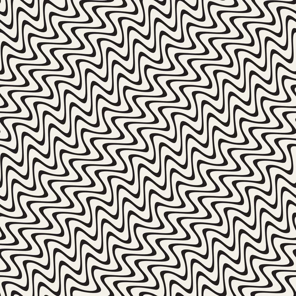 Dalgalı dalgalanma satırları. Vektör sorunsuz siyah-beyaz desen.