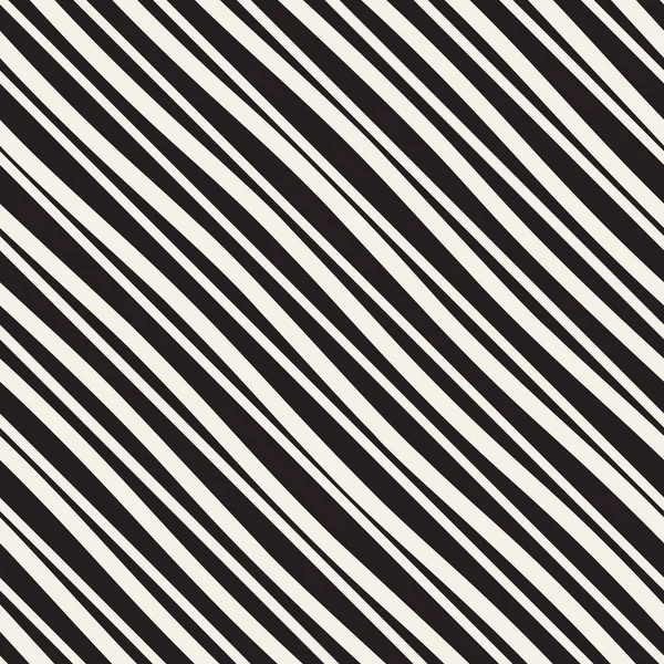 Modèle de lignes diagonales dessinées à la main noir et blanc sans vecteur — Image vectorielle