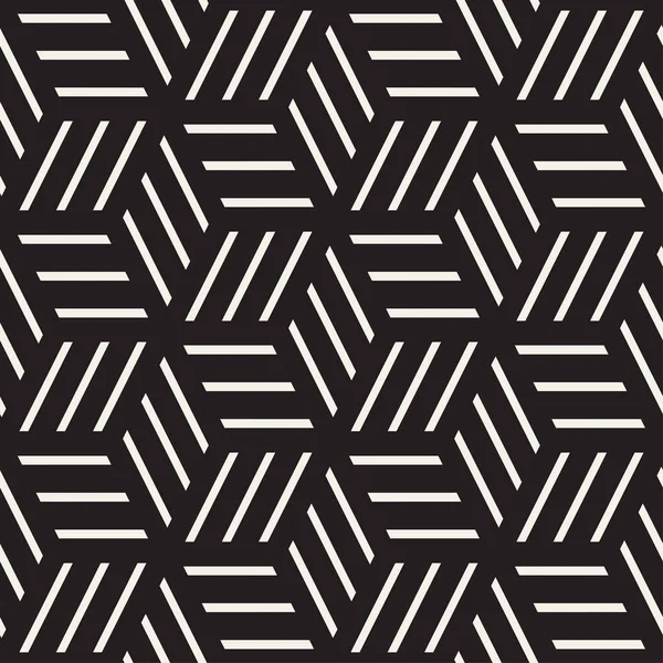 Carrelage de grille cubique Texture élégante sans fin. Modèle noir et blanc sans couture vectoriel — Image vectorielle