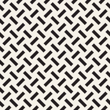 Trendy tek renkli dimi örgü. Vektör sorunsuz siyah-beyaz desen.