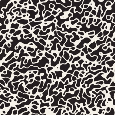 Retro Grungy gürültü doku. Vektör sorunsuz siyah-beyaz desen