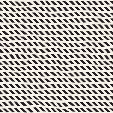 Elle çizilmiş çizgiyi kafes. Vektör sorunsuz siyah-beyaz desen.