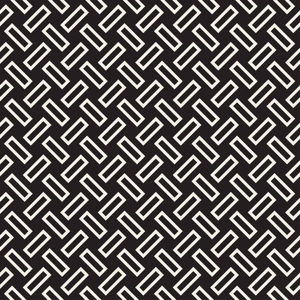 Trendige monochrome Köperbindung. Vektor nahtloses Schwarz-Weiß-Muster. — Stockvektor