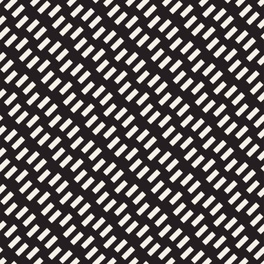 Yarı ton sinirli satırları sonsuz şık doku Mozaik. Vektör sorunsuz siyah-beyaz desen