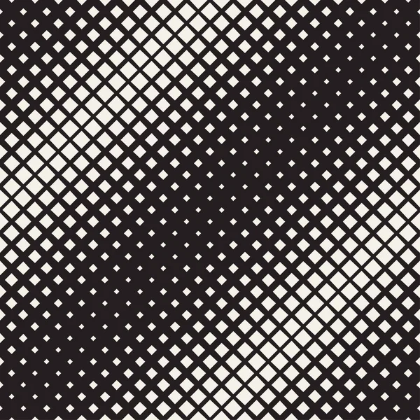 Stijlvolle minimalistische Halftone raster. . Vector naadloze Black and White Pattern — Stockvector