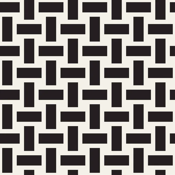 トレンディなモノクロ ツイル織り。黒と白のシームレスなパターン ベクトル. — ストックベクタ