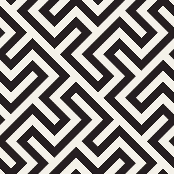 Labirent karışık satırları çağdaş grafik. Vektör sorunsuz siyah-beyaz desen.