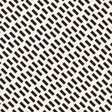 Yarı ton sinirli satırları sonsuz şık doku Mozaik. Vektör sorunsuz siyah-beyaz desen