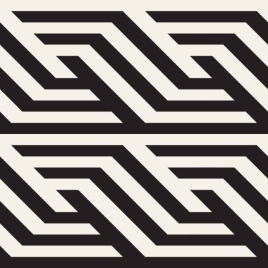 Eğimli çizgiler Modern doku yinelenen. Tek renkli geometrik Seamless Modeli.