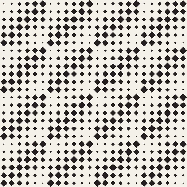 Stylish Minimalistic Halftone Grid. Vector Seamless Black and White Pattern — Stock Vector