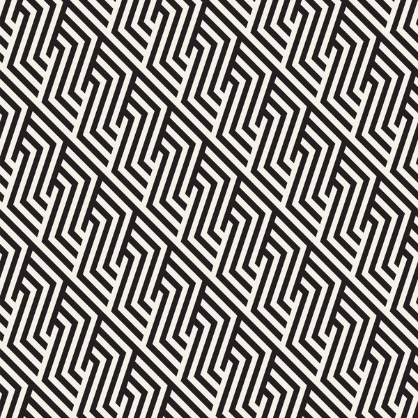 Repeating Slanted Stripes Modern Texture. Patrón geométrico monocromo sin costura . — Vector de stock