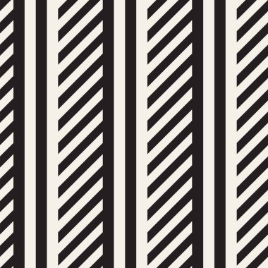 Paralel çizgiler titreşim. Vektör Dikişsiz tek renkli desen.