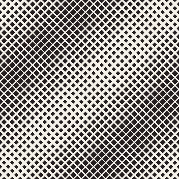 Stylish Minimalistic Halftone Grid. . Vector Seamless Black and White Pattern — Stock Vector