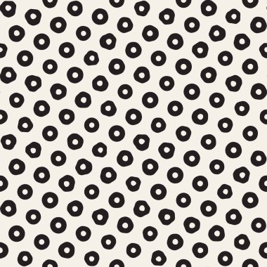 Şık Doodle dağınık şekiller. Vektör sorunsuz siyah ve beyaz serbest desen