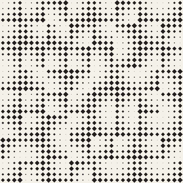 Grille de demi-tons minimaliste élégante. Modèle noir et blanc sans couture vectoriel — Image vectorielle