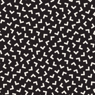 Modaya uygun doku dağınık geometrik şekiller ile. Vektör Seamless Modeli.