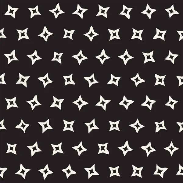 Stylish Doodle Scattered Shapes. Vector Seamless Black And White Freehand Pattern — Stock Vector