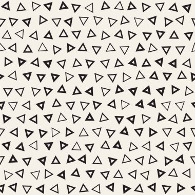 Modaya uygun doku dağınık geometrik şekiller ile. Vektör Seamless Modeli.