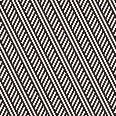 Paralel çizgiler titreşim. Vektör Dikişsiz tek renkli desen.