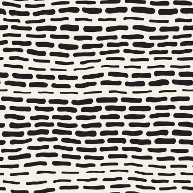 Arka arka plan ile yuvarlak fırça darbeleri. Doodle vektör Seamless Modeli.