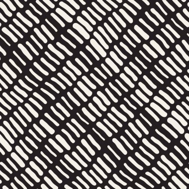 Arka arka plan ile yuvarlak fırça darbeleri. Doodle vektör Seamless Modeli.