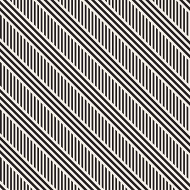 Paralel çizgiler titreşim. Vektör Dikişsiz tek renkli desen.
