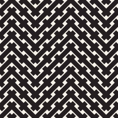 Seamless Modeli Örgü. Kesişen çizgiler kafes, arka plan örgü. Siyah ve beyaz geometrik vektör çizim.