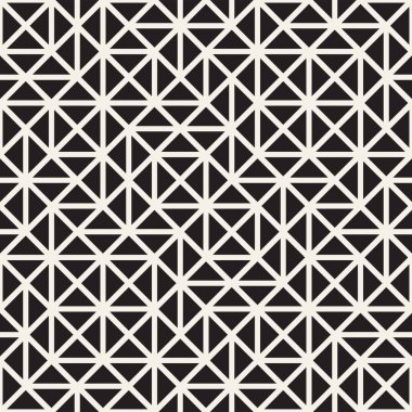 Simetrik çizgileri kafes ile geometrik etnik köken. Vektör soyut Seamless Modeli.
